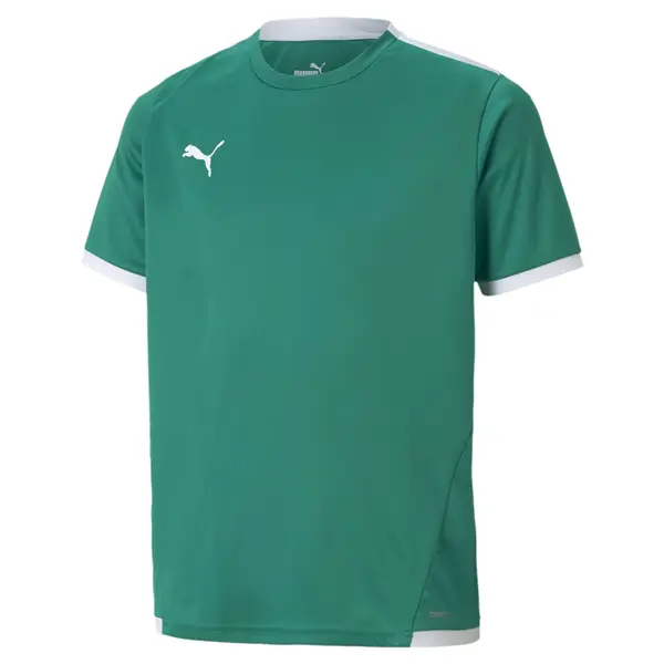 PUMA PUMA Funkcionalna majica 'TeamLIGA'  smaragd / bela