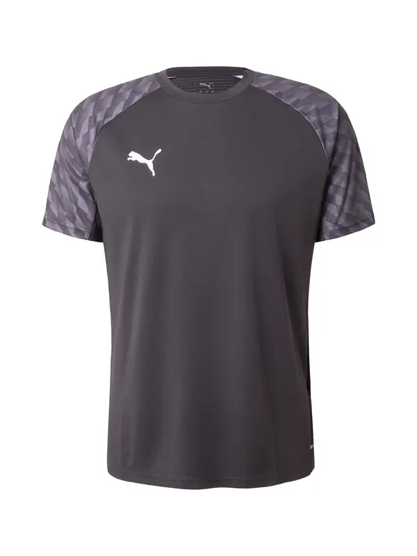 PUMA PUMA Funkcionalna majica 'TeamLIGA26'  svetlo siva / črna / bela