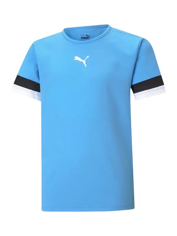 PUMA PUMA Funkcionalna majica 'TeamRise'  azur / črna / bela