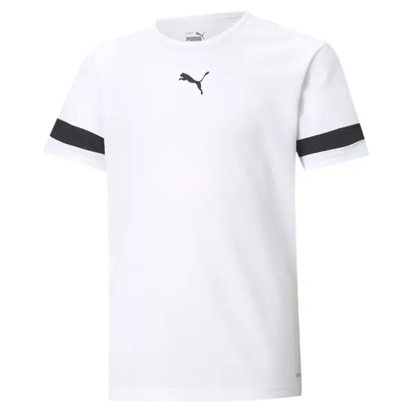 PUMA PUMA Funkcionalna majica 'TeamRise'  črna / bela