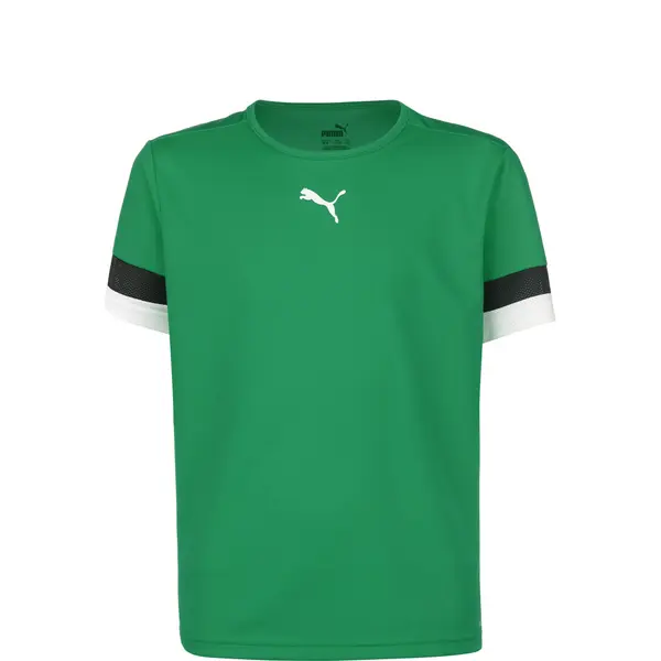 PUMA PUMA Funkcionalna majica 'TeamRise'  smaragd / črna / bela