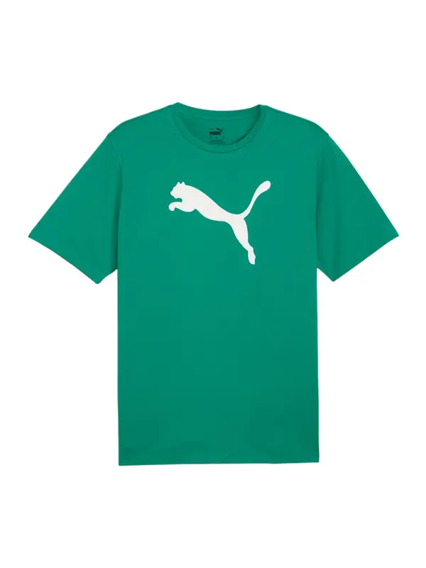 PUMA PUMA Funkcionalna majica 'TeamRise'  zelena / bela