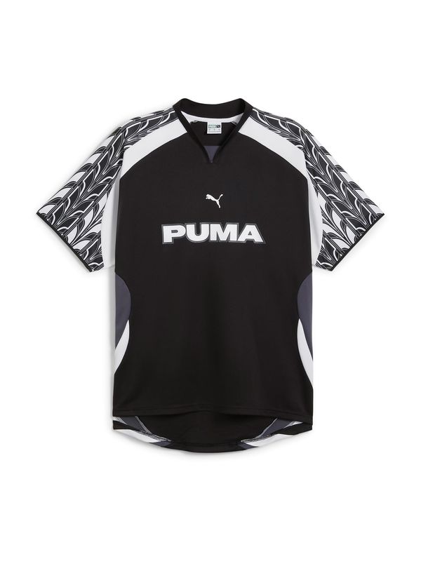 PUMA PUMA Funkcionalna majica  temno siva / črna / bela