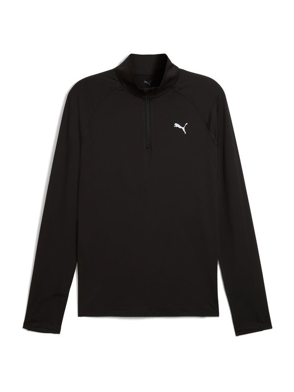 PUMA PUMA Funkcionalna majica 'Velocity Cloudspun'  črna / bela