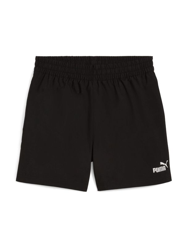 PUMA PUMA Hlače 'ESS'  črna / bela