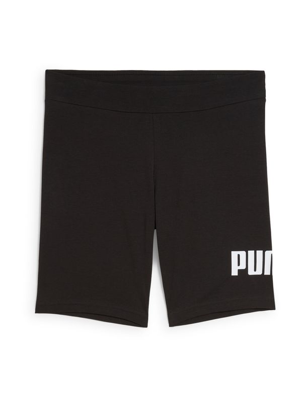 PUMA PUMA Hlače 'ESS No. 1'  črna / bela