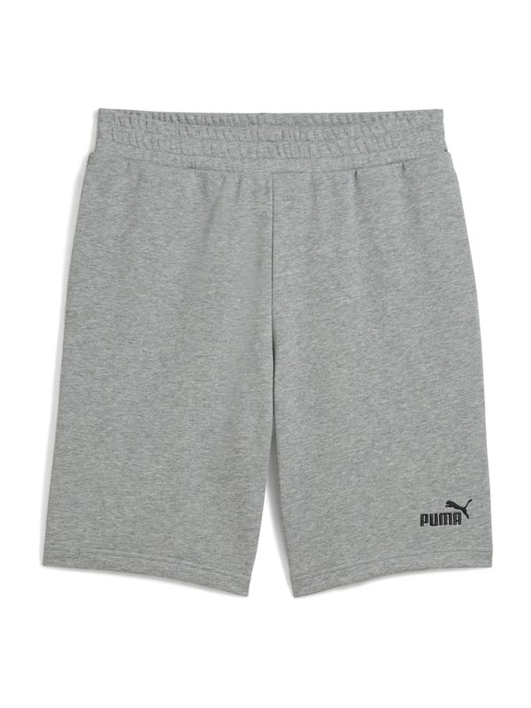 PUMA PUMA Hlače 'ESS No. 1'  pegasto siva / črna