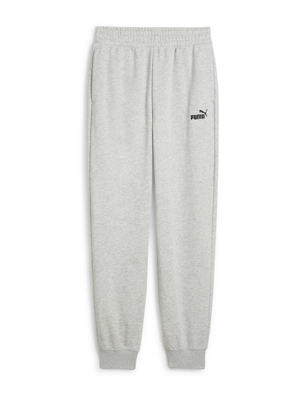 PUMA PUMA Hlače 'ESS No. 1'  pegasto siva / črna