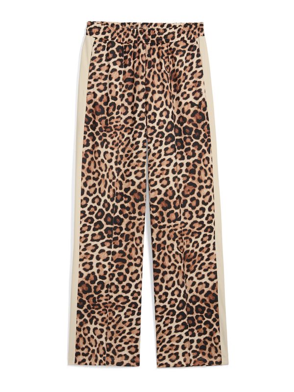 PUMA PUMA Hlače 'T7'  bež / rjava / črna