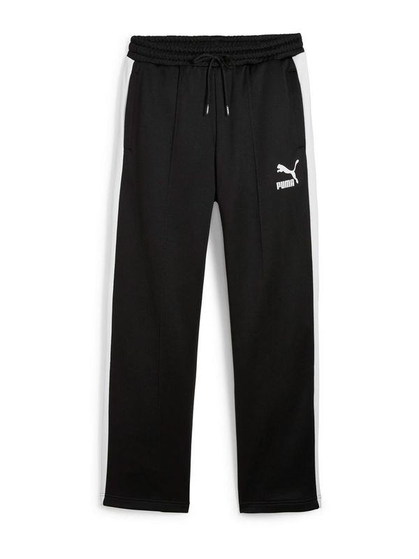 Puma PUMA Hlače 'T7 ICONIC'  črna / off-bela