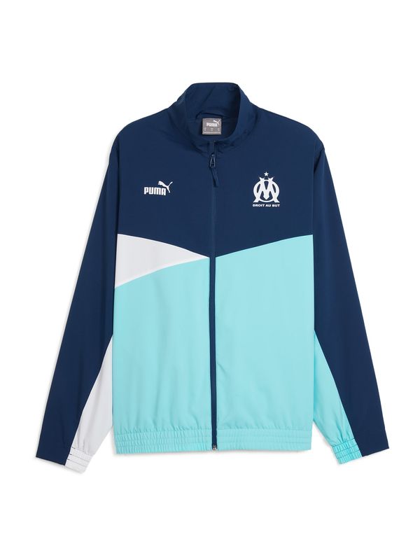 PUMA PUMA Jakna za trening 'Olympique de Marseille'  azur / temno modra / bela