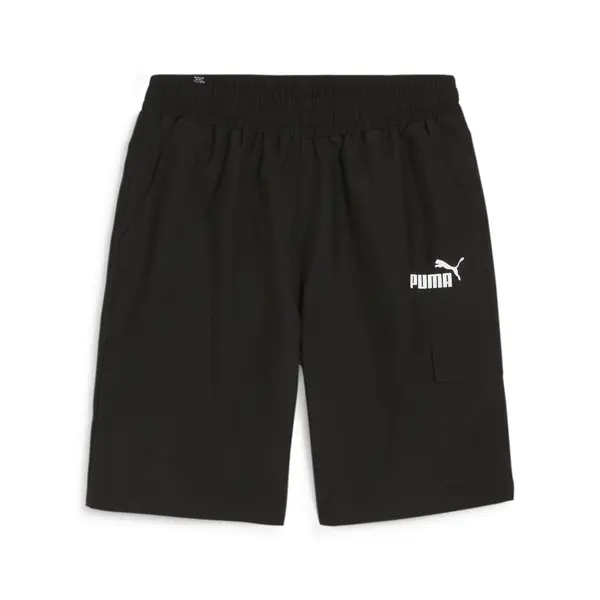 PUMA PUMA Kargo hlače 'Essentials'  črna / bela