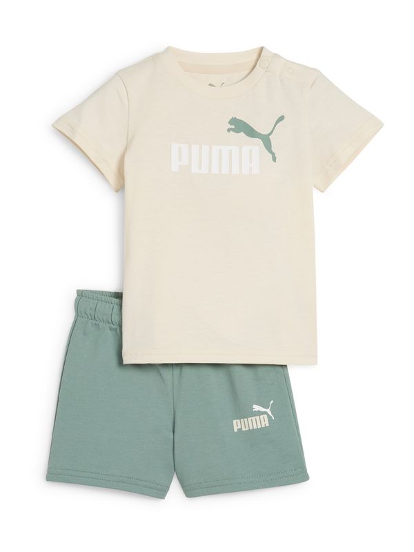 PUMA PUMA Komplet 'MINICATS ESS'  smaragd / bela / naravno bela