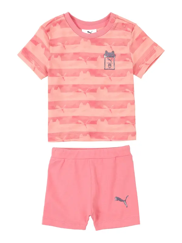 PUMA PUMA Komplet 'Puma x Gabby's Dollhouse Minicats'  pastelno roza / svetlo roza / srebrna