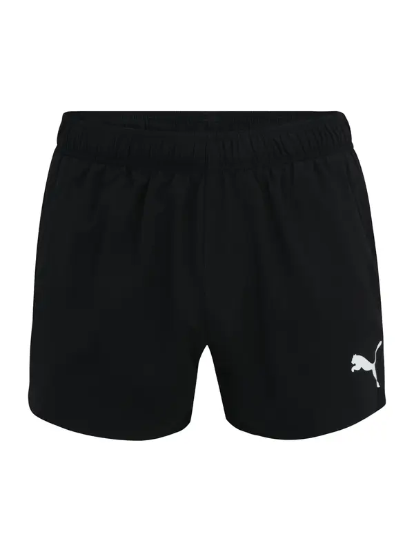 PUMA PUMA Kratke kopalne hlače  črna / bela