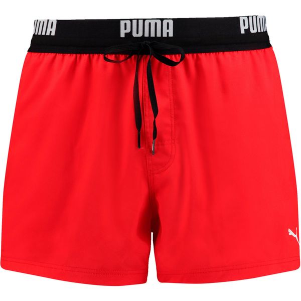 PUMA PUMA Kratke kopalne hlače  rdeča / črna / bela
