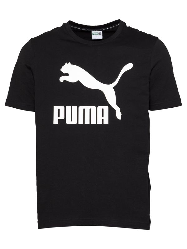 PUMA PUMA Majica 'Classics'  črna / bela