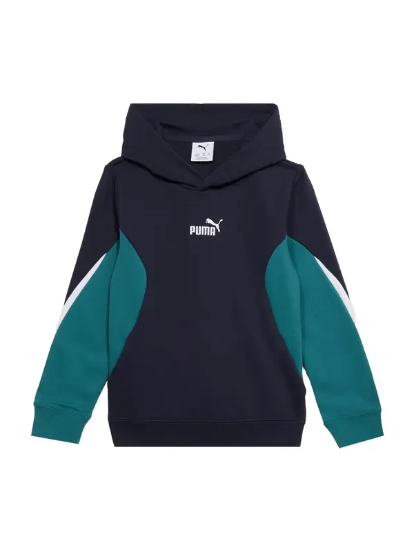 PUMA PUMA Majica 'Ess'  mornarska / smaragd / bela