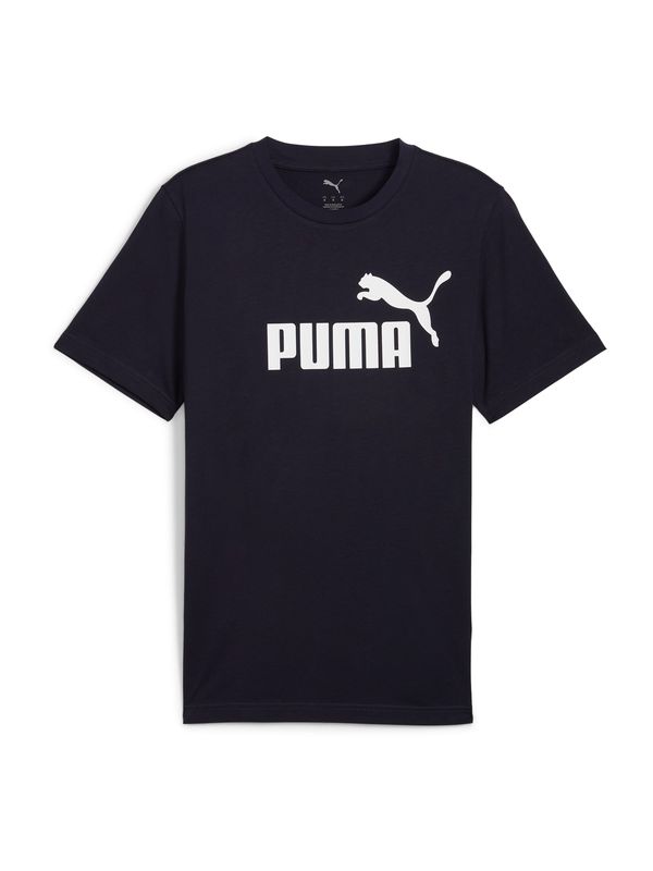 PUMA PUMA Majica 'ESS No. 1'  nočno modra / bela