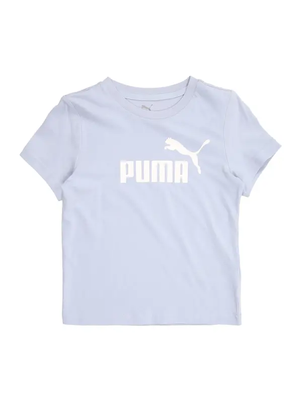 PUMA PUMA Majica 'ESS No. 1'  svetlo modra / bela