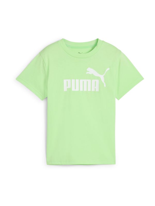 PUMA PUMA Majica 'ESS No. 1'  svetlo zelena / bela