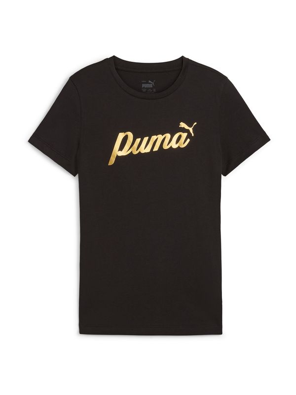 PUMA PUMA Majica 'Ess'  zlata / črna