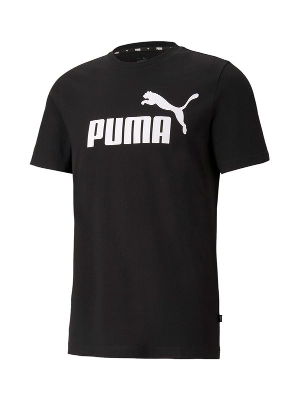 PUMA PUMA Majica 'Essential'  črna / bela