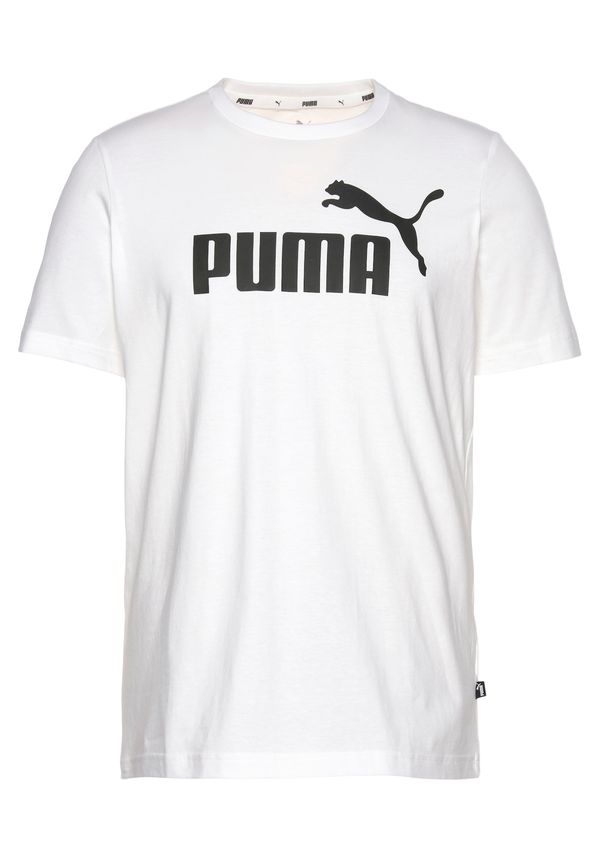 PUMA PUMA Majica 'Essential'  črna / bela