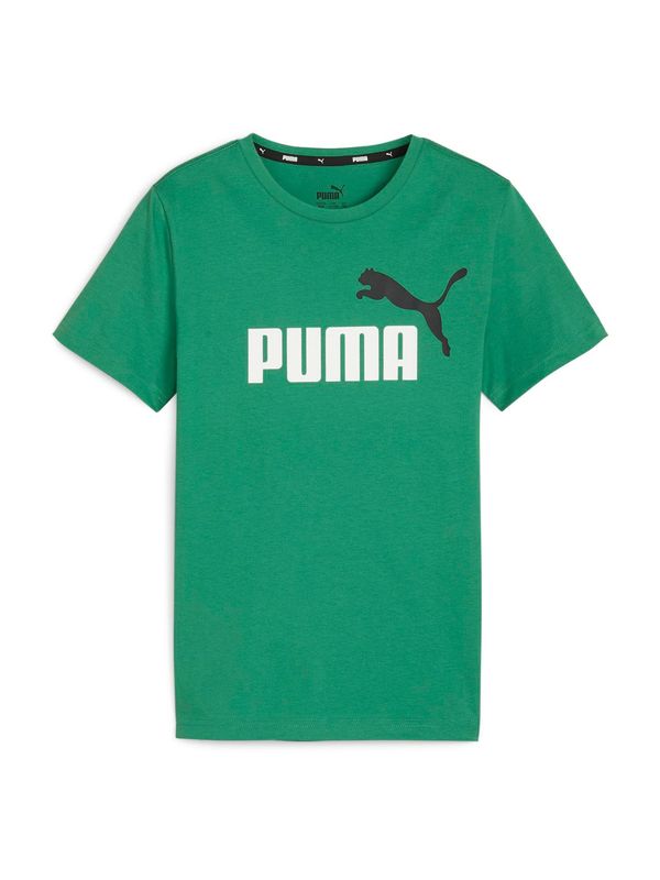 PUMA PUMA Majica 'Essential'  zelena / črna / bela