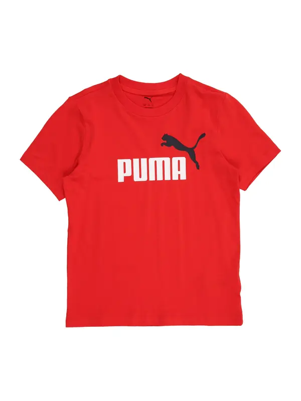 PUMA PUMA Majica 'Essentials No. 1'  rdeča / črna / bela