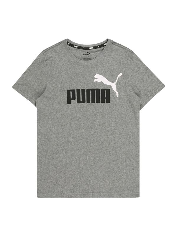 PUMA PUMA Majica 'ESSENTIALS'  pegasto siva / črna / bela