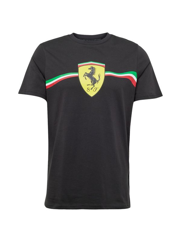 PUMA PUMA Majica 'Ferrari Race'  rumena / rdeča / črna / bela