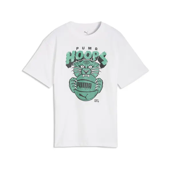 PUMA PUMA Majica 'Flagrant Foul'  žad / črna / bela