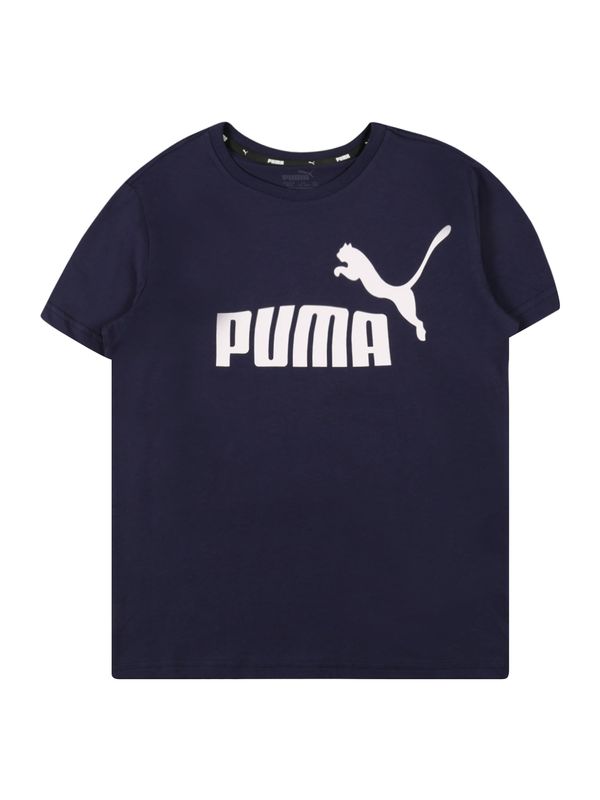 PUMA PUMA Majica  mornarska / bela