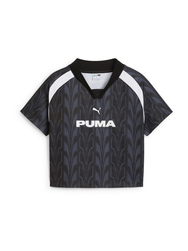 PUMA PUMA Majica  mornarska / črna / off-bela