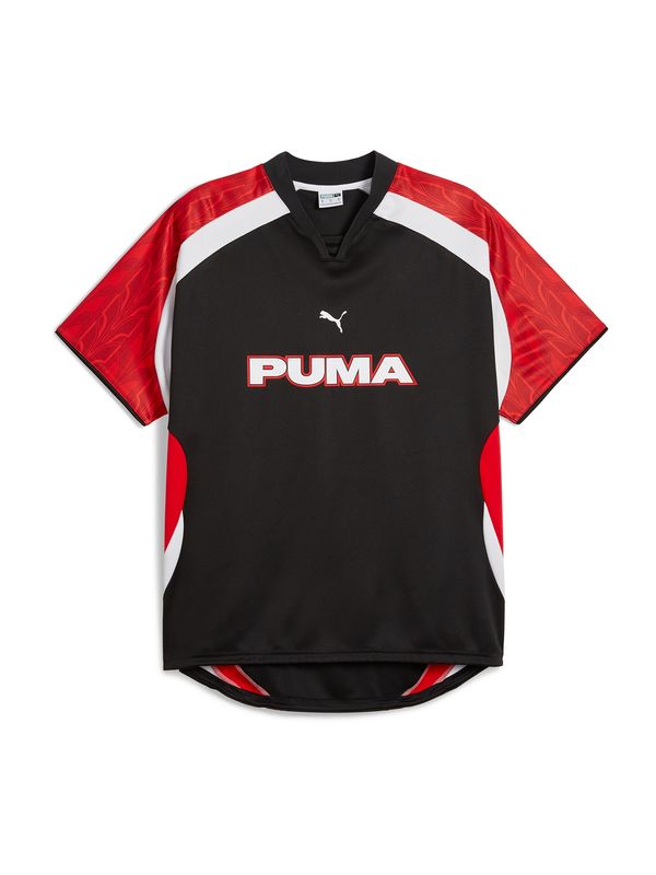 PUMA PUMA Majica  rdeča / črna / bela