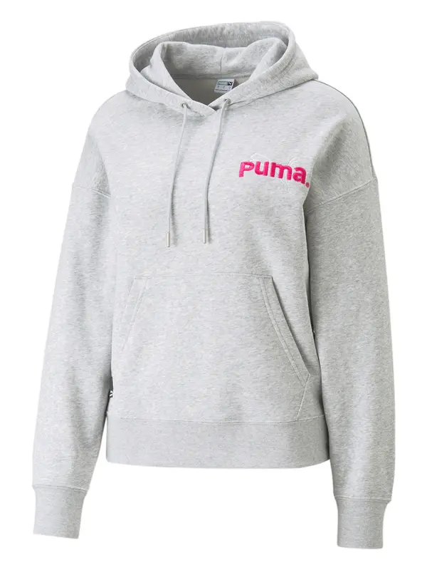 PUMA PUMA Majica 'Team'  pegasto siva / roza / bela
