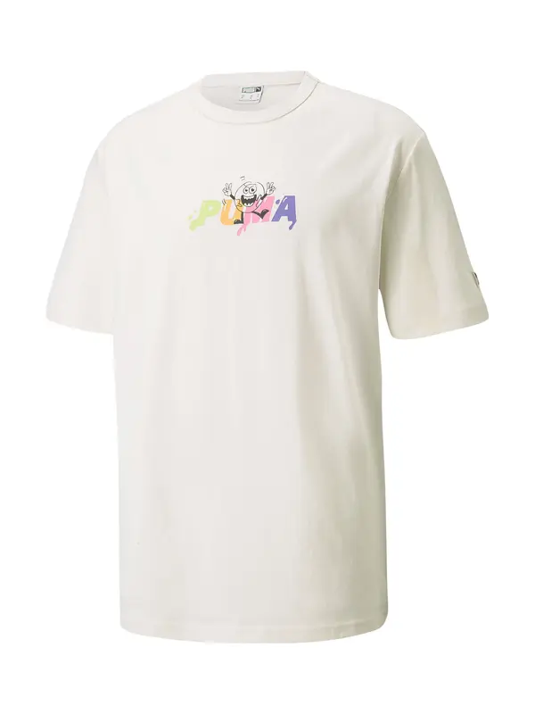 PUMA PUMA Majica  zelena / lila / roza / bela