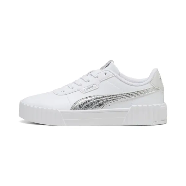 PUMA PUMA Nizke superge 'Carina'  srebrna / bela