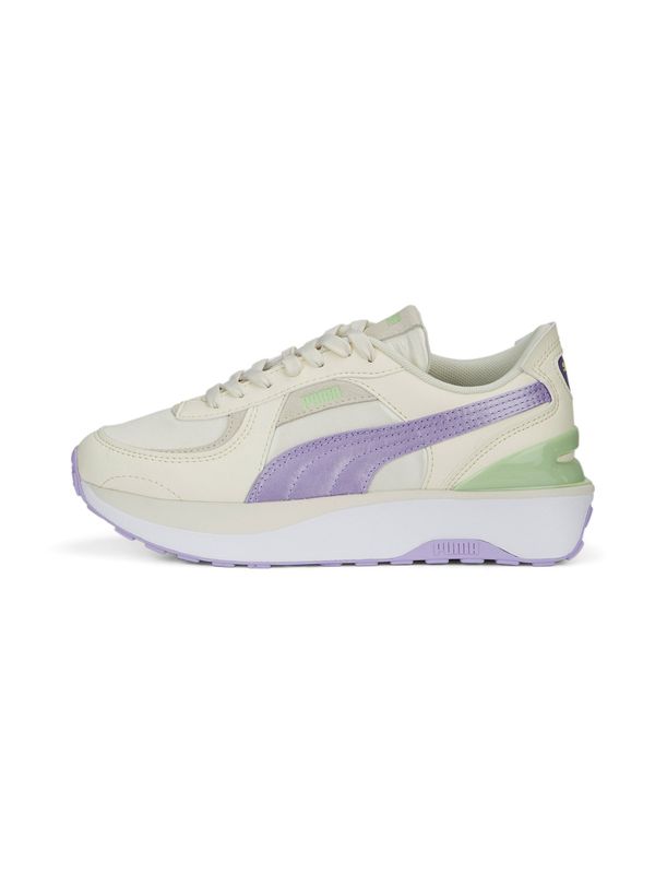 PUMA PUMA Nizke superge 'Cruise Rider NU Satin Wns'  zelena / lila / off-bela