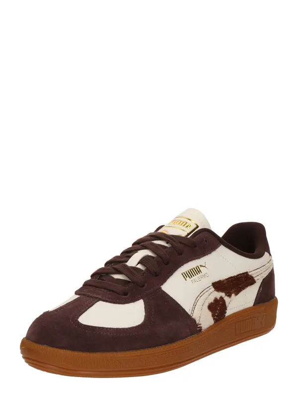 PUMA PUMA Nizke superge 'Palermo'  temno rjava / bela