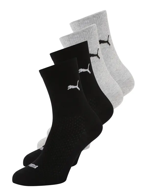 PUMA PUMA Nogavice  siva / črna