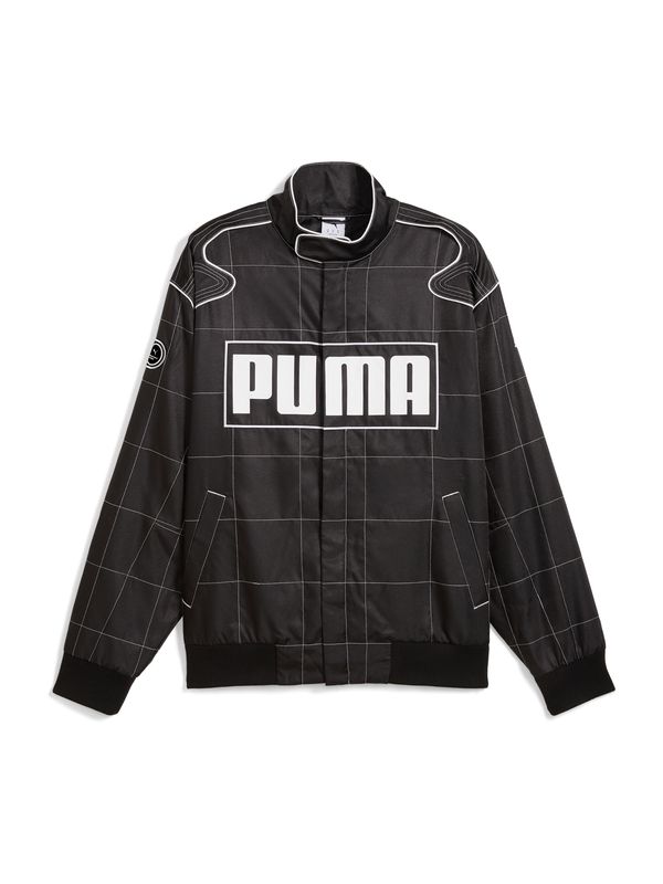 PUMA PUMA Prehodna jakna 'ARCHIVE SEASONAL'  črna / bela