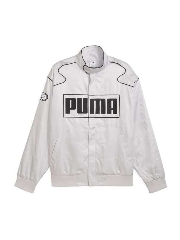 PUMA PUMA Prehodna jakna 'ARCHIVE SEASONAL'  svetlo siva / črna