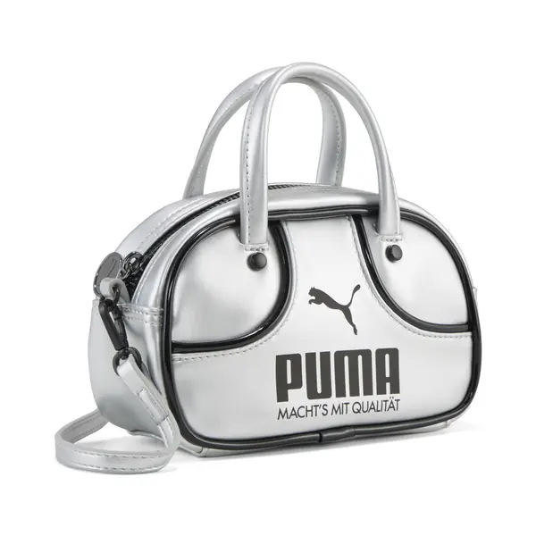 PUMA PUMA Ročna torbica  srebrno-siva / črna