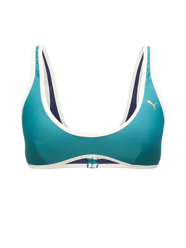 PUMA PUMA Športen bikini zgornji del  cijansko modra / bela