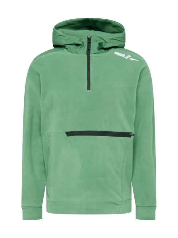 PUMA PUMA Športen pulover  zelena / črna / bela
