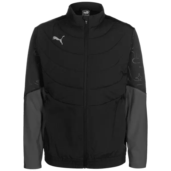 PUMA PUMA Športna jakna 'Individual'  siva / temno siva / črna