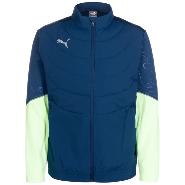 PUMA PUMA Športna jakna 'Individual'  temno modra / siva / meta
