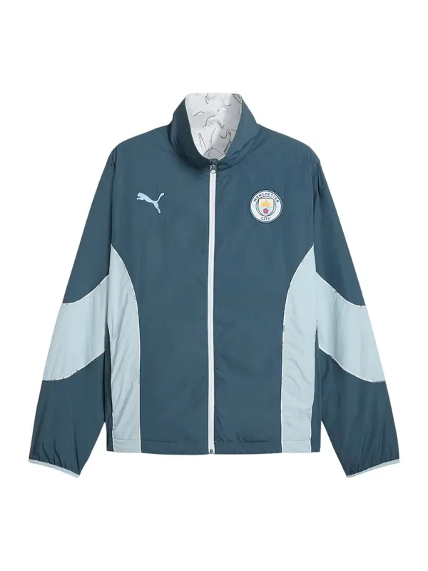 PUMA PUMA Športna jakna 'Manchester City Kidsuper'  svetlo modra / grafit